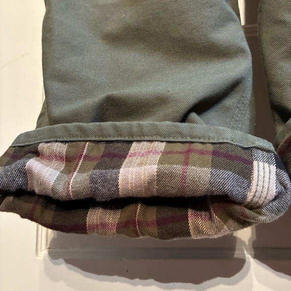 Carhartt Utility Canvas Flannel-Lined Pants Original Dungaree Fit B111 Moss - Picture 10 of 16